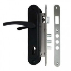 Замок врізний Аріко 85 мм чорний