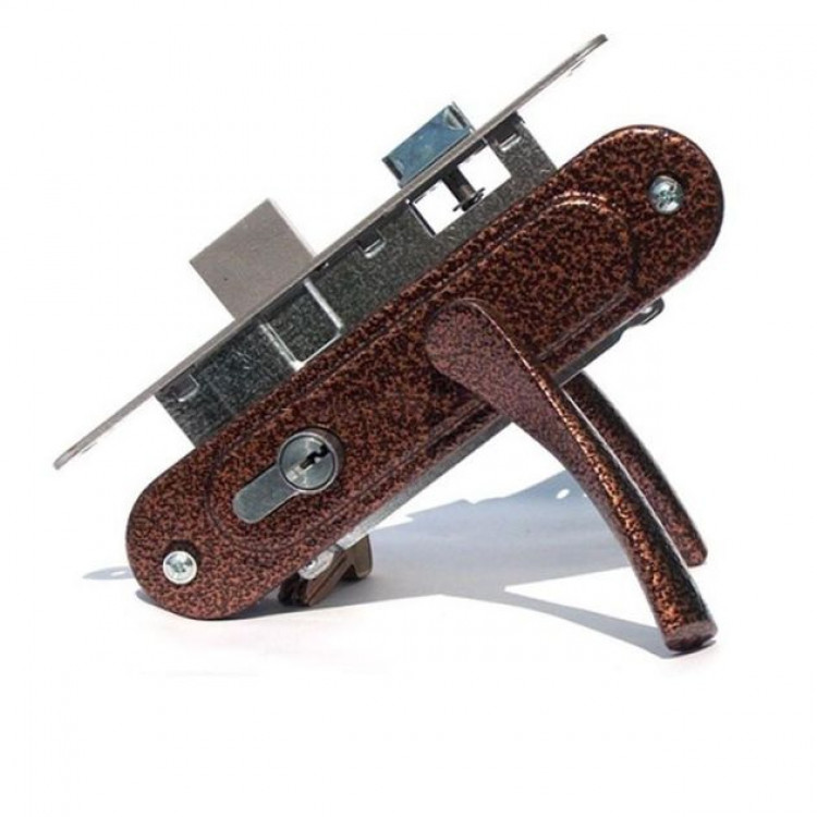 Замок врізний Аріко з серцевиною коричневий