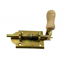 Засув пружинний 100  з дер.ручкою