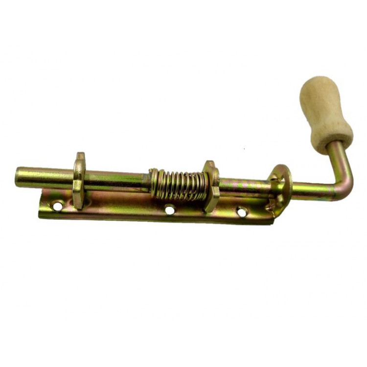 Засув пружинний 120 з дер.ручкою