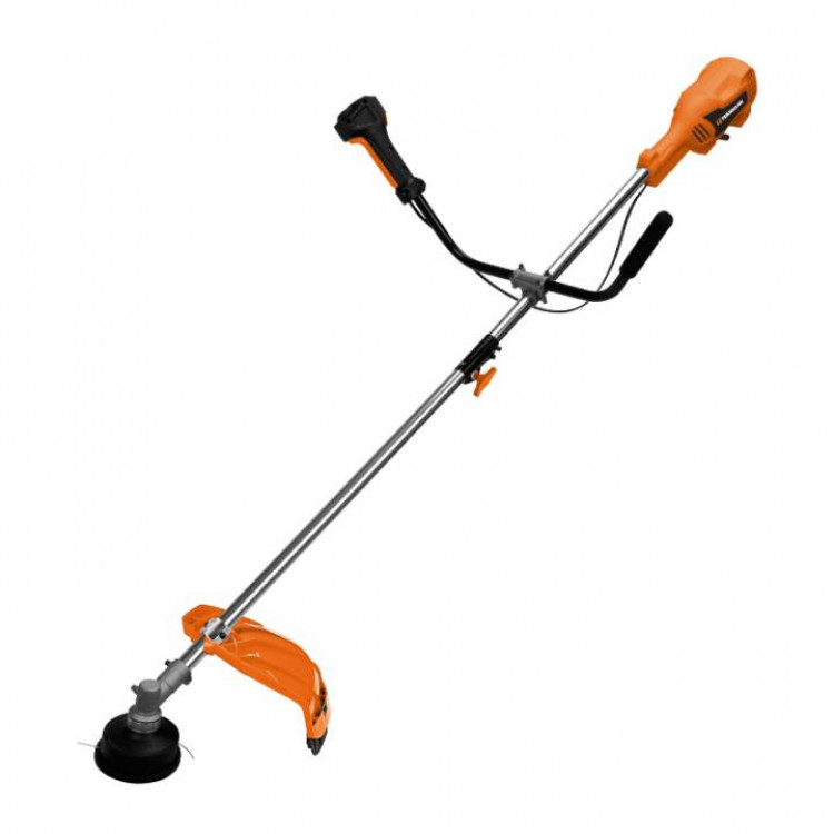 Тример садовий електричний Tekhmann BCE-2014 v2.0 (шпуля, ніж з трома лезами, комп. інстр, ремінь)
