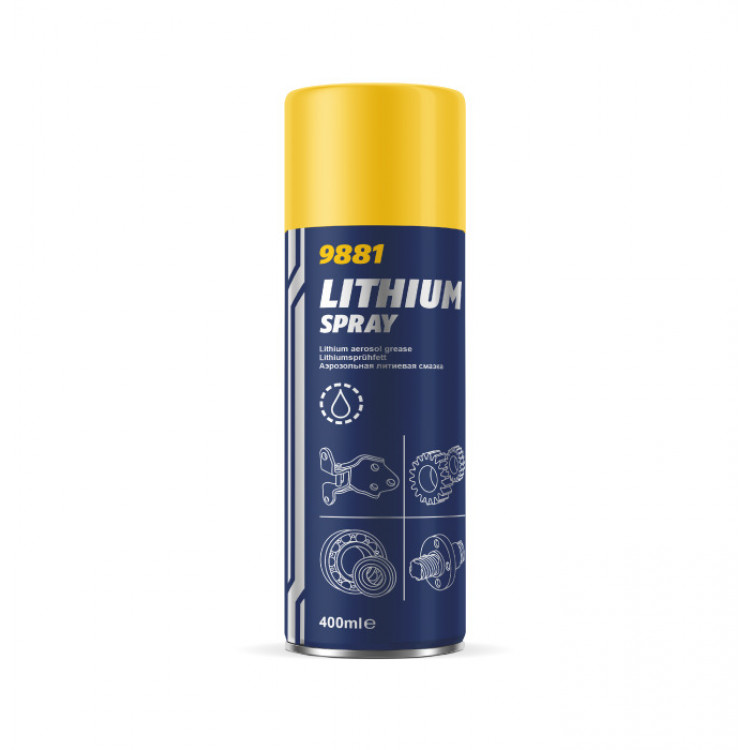 Mannol Мастило літієве Lithium spray 400мл 9963