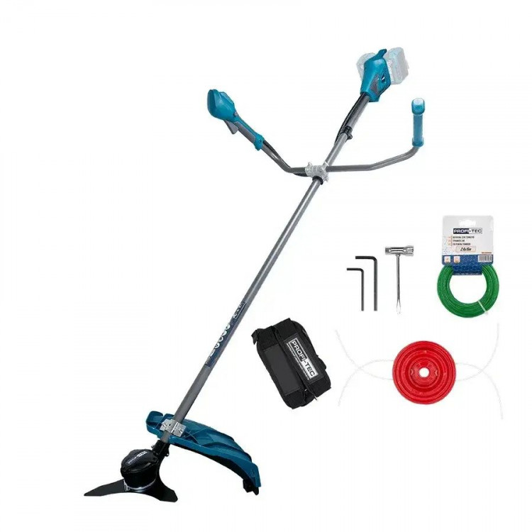 Тример садовий акумуляторний PROFI-TEC PGT4540, 40V (2x20V), 2хPT2040VX 4.0 Aг, зарядне