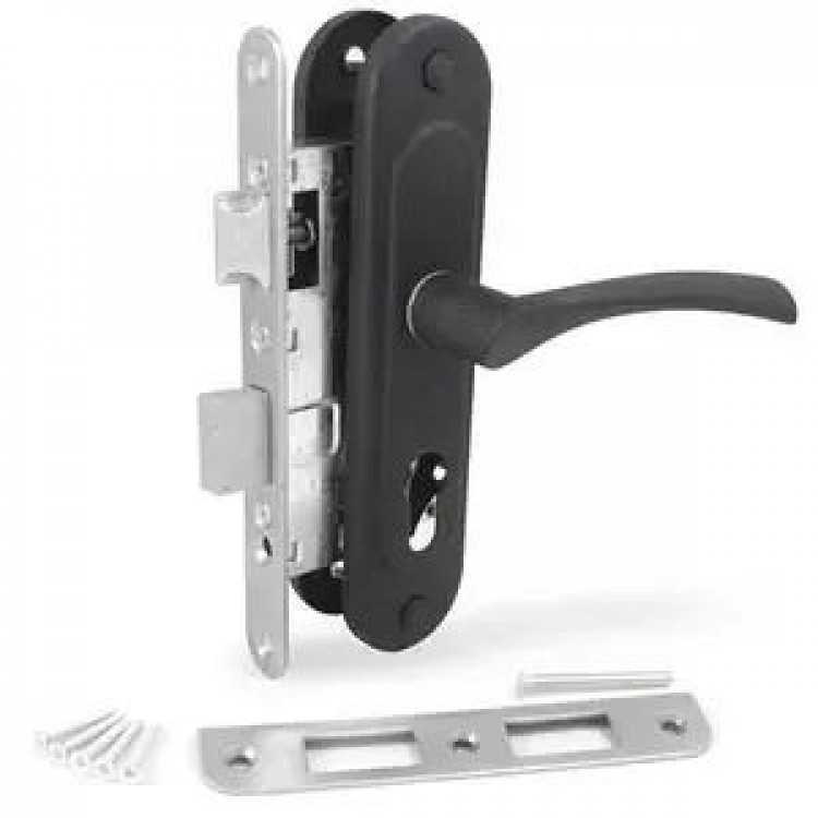 Замок врізний МоторСіч Браво чорний