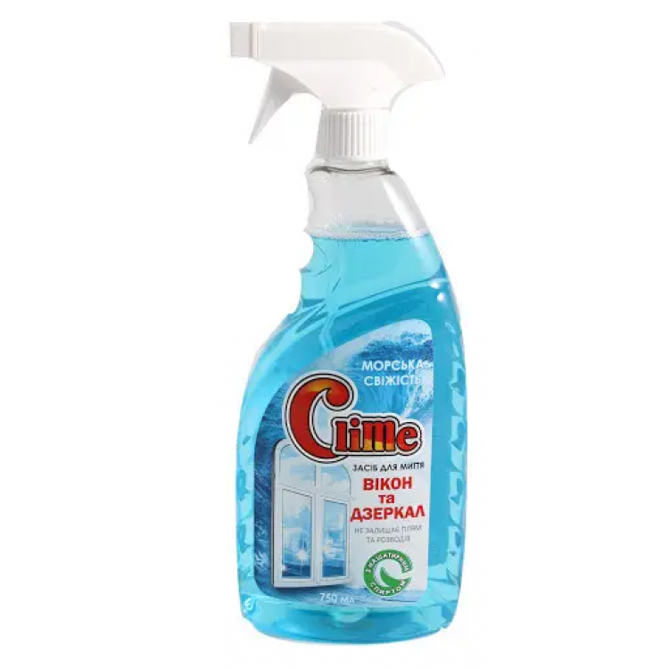 Zollex Засіб миючий для скла та дзеркал  Морська Свіжість  CLIME GLSF75 750мл