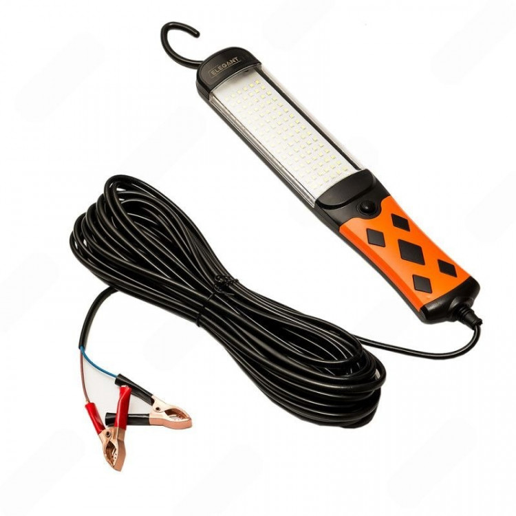 Elegant  Лампа інспекційна PLUS 10м 100 LED із затискачем (крокодили) EL 101534