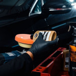 K2 Duraflex Губка для полірування на липучці помаранчева (середня) 150мм х 25мм K20697