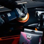 K2 Duraflex Губка для полірування на липучці помаранчева (середня) 150мм х 25мм K20697