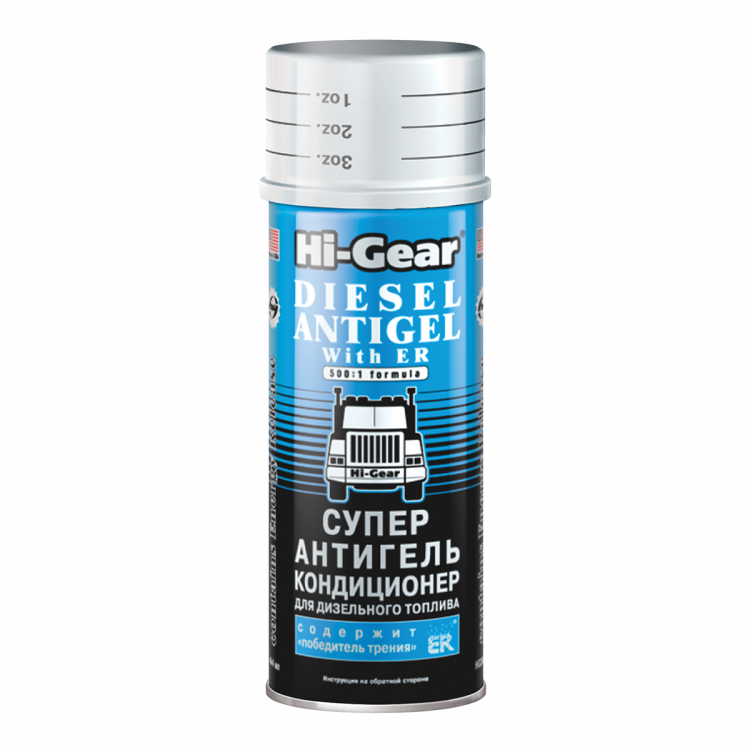 HI-GEAR  Антигель-кондиціонер  (-47C на 220 л) 1:500  444мл HG3423