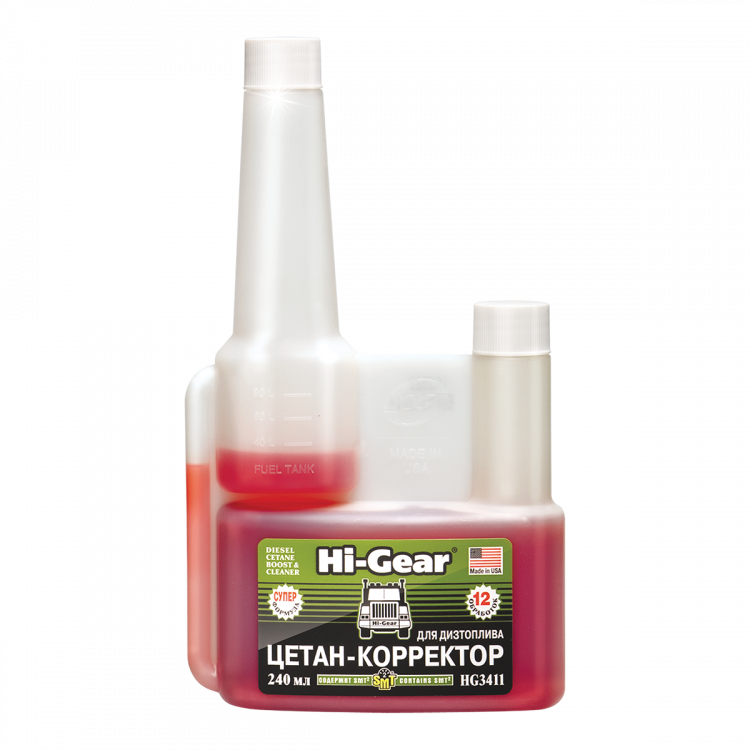 HI-GEAR  Цетан-коректор для дизельного палив  (з SMT2) 240ml  HG3411