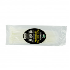 ZOLLEX  хомут пластик  4,8*350  білий (100шт)