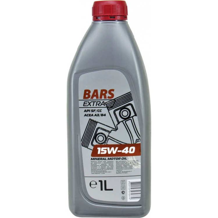 Олива моторна BARS ЕХТRА 15W-40 5л