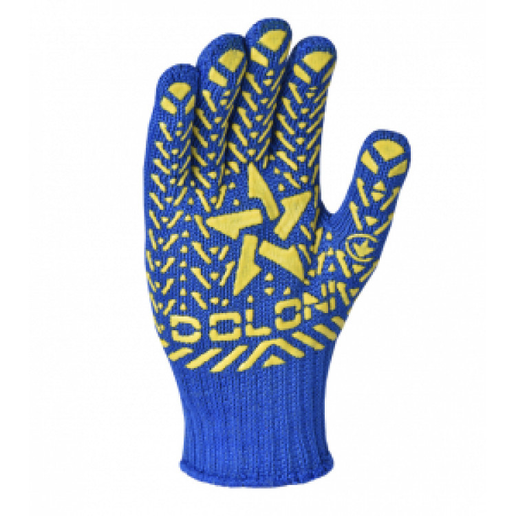 DOLONI  Рукавиці сині з жовтою зіркою  587