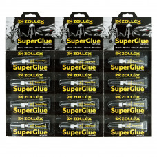 Супер Клей Super Glue Zollex  3г 15020  (Планшет-12шт)