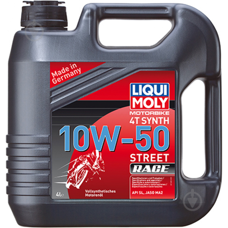 Олива мото LIQUI MOLY Street  Race  4T  10W-50   4L •7508•
