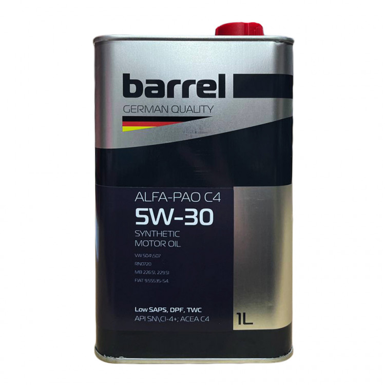 Олива моторна Barrel Alfa-Pao С4  5W-30 1л