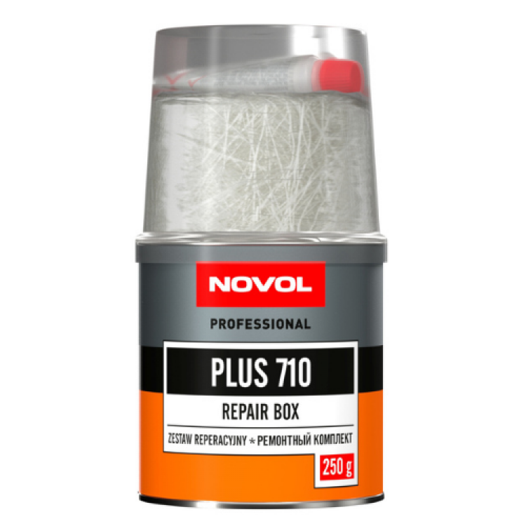 NOVOL PLUS 710 Ремонтний набір (затверджувач+смола+скломат) 0,25кг