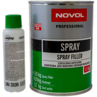 NOVOL SPREY Шпаклівка розпилююча+затверджувач 1,2кг