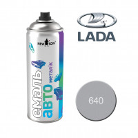 NEW TON Емаль авто 640 металік сріблястий 400 мл