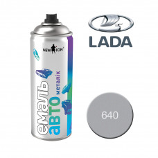 NEW TON Емаль авто 640 металік сріблястий 400 мл