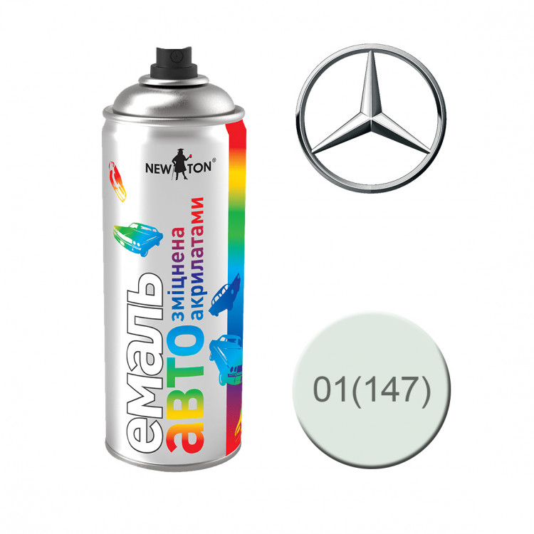 NEW TON Емаль авто 01(147) Mercedes біла 400 мл