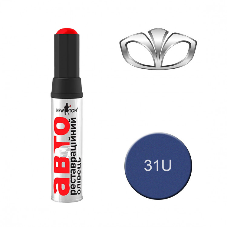 NEW TON Олівець реставраційний 31 U DAEWOO/CHEVROLET металік 12 мл
