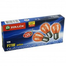 ZOLLEX  Лампа PY21W 12V жовта  (10шт)