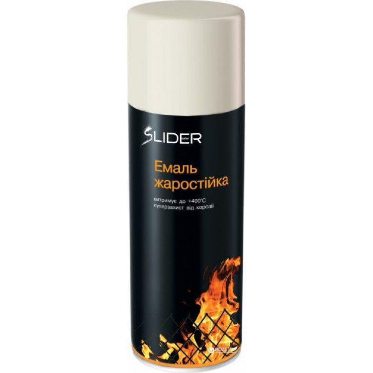 SLIDER Емаль жаростійка срібляста 400 мл