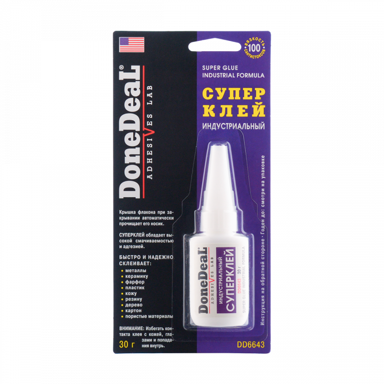 DoneDeaL Супер клей Індустріальний 30g DD6643