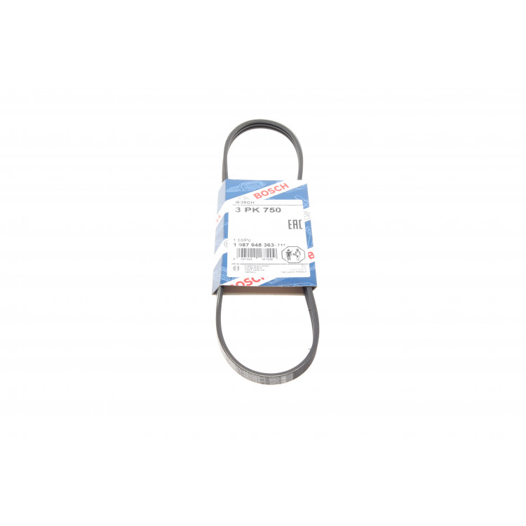 Ремінь генератора Renault Kangoo/Clio II 1.2 01-/Dacia Logan/Sandero 1.2 16V 06- (3PK750)