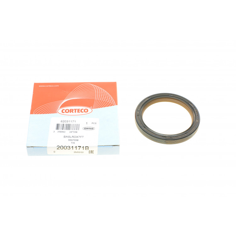 Сальник колінвалу (передній) Audi A4/ A6/ VW Touareg 2.7/3.0 TDI 04- (55x70x8)