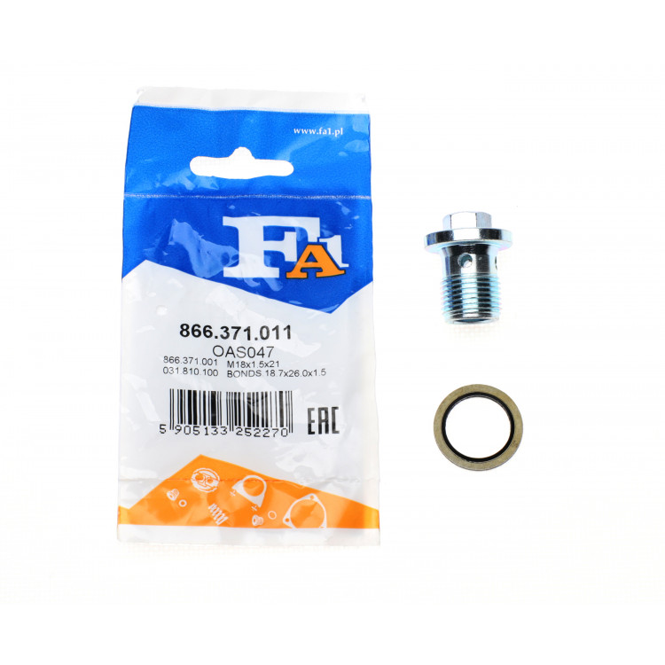 Болт зливу оливи + шайба Fiat Doblo 10-/Ducato 06-/ Opel Astra 04-15 (M18x1.5)
