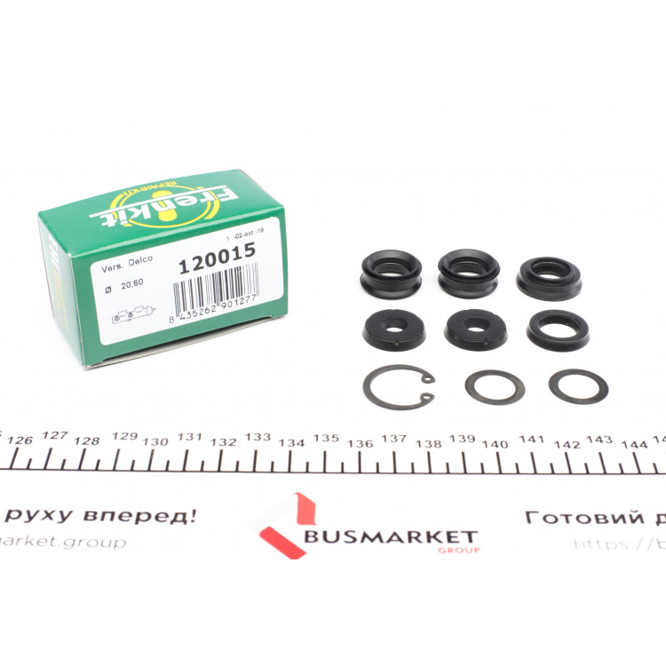 Ремкомплект циліндра гальмівного (головного) Opel Kadett 84-89 (d=20,6mm) Delc