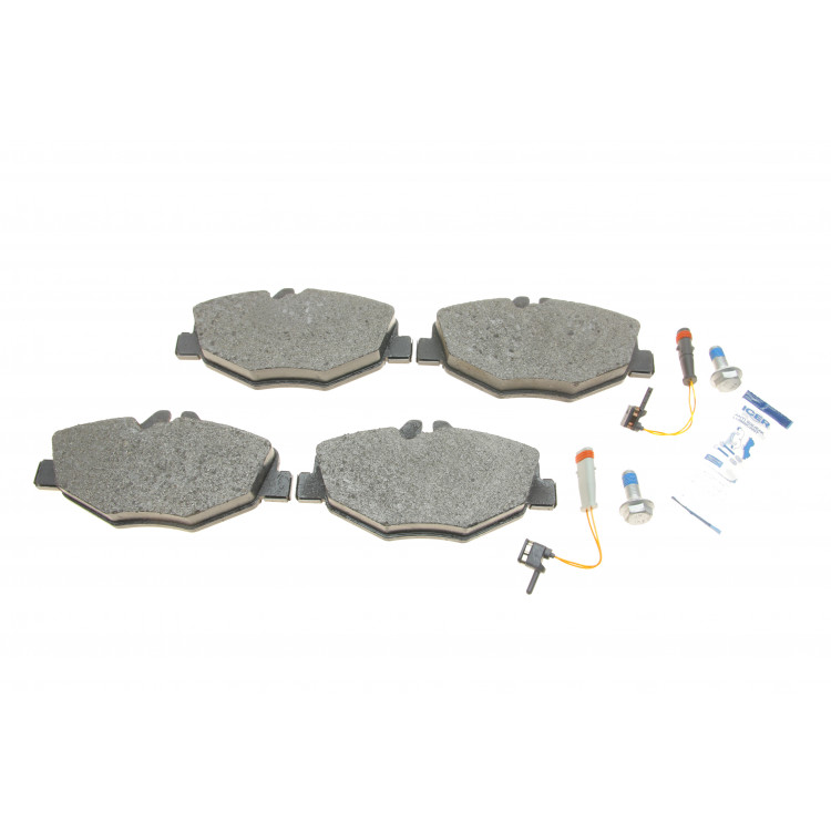 Колодки гальмівні (передні) MB E-class (W211/S211) 02-09 (+датчики)