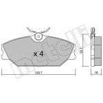 Колодки гальмівні (передні) Renault Clio II 00-09/Laguna 93-01/Megane/Scenic/Safrane 96-03