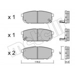 Колодки гальмівні (задні) Kia Sorento I 02-