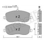 Колодки гальмівні (передні) Citroen C8 02-/Jumpy/Fiat Scudo/Peugeot Expert 95-06/807 02- (+датчики)