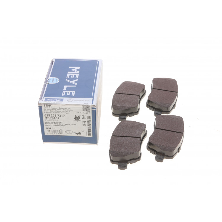 Колодки гальмівні (передні) Renault Kangoo 08- (TRW) (116.5/52.6/17.3mm.)