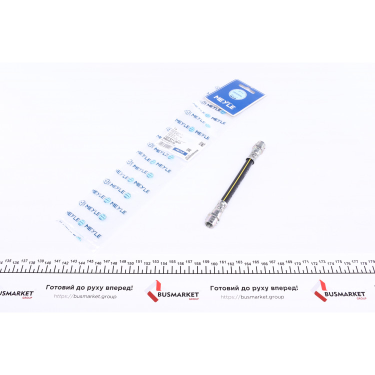 Шланг гальмівний (задній) Audi A1/A3/TT/Skoda Fabia I-ll/Octavia/Roomster/VW Golf 1.0-3.2 95- (166mm)