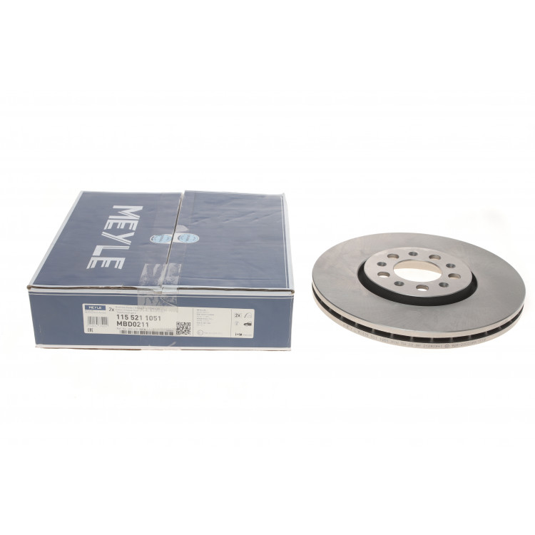 Диск гальмівний (передній) Skoda Fabia 99-/Octavia 96-/Roomster 06-/Rapid 12- VW Bora/Golf (288x25)