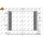 Радіатор кондиціонера Audi A4/A6 00-05