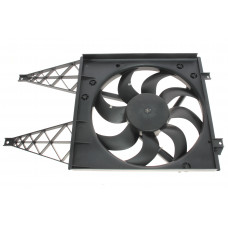 Вентилятор радіатора Skoda Rapid/Fabia 99- (з дифузором)