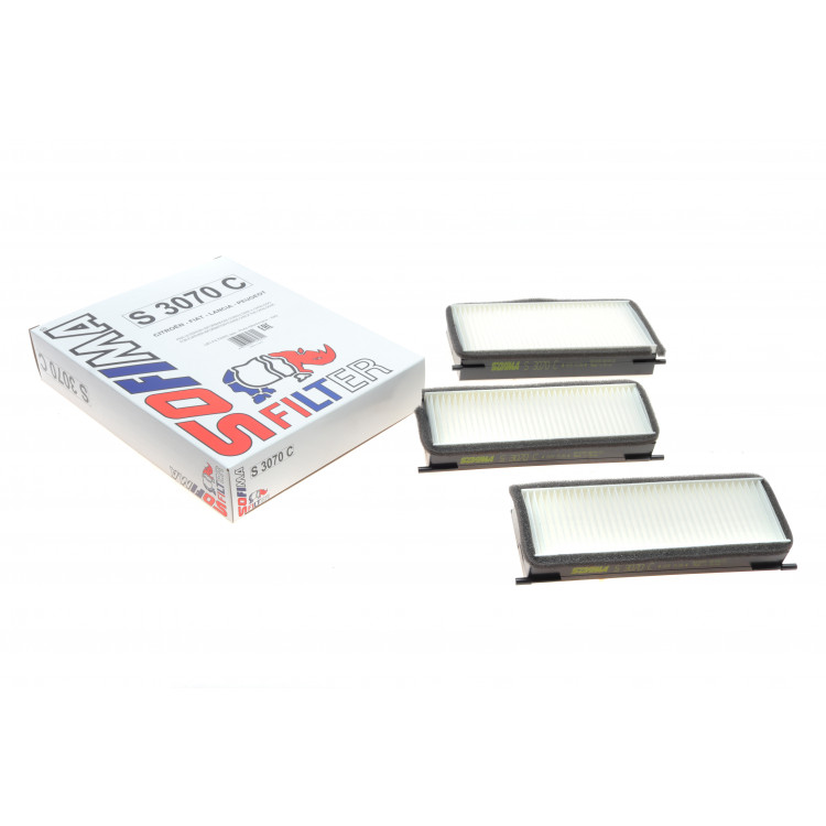 Фільтр салону Fiat Scudo/Peugeot Expert 1.6D/1.9D/2.0HDi/JTD 96- (к-кт 3шт)