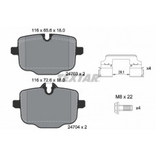 Колодки гальмівні (задні) BMW 5 (F10/F11/F18)/6 (F12/F13) 09- (TRW) Q+ Колодки гальмівні (задні) BMW 5 (F10/F11/F18)/6 (F12/F13) 09- (TRW) Q+