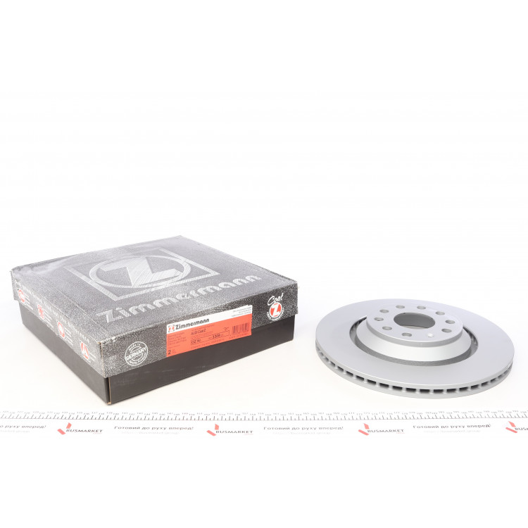 Диск гальмівний (задній) VW Passat 05-/Golf/Seat Leon 12- (310x22) (з покриттям) (вент.)