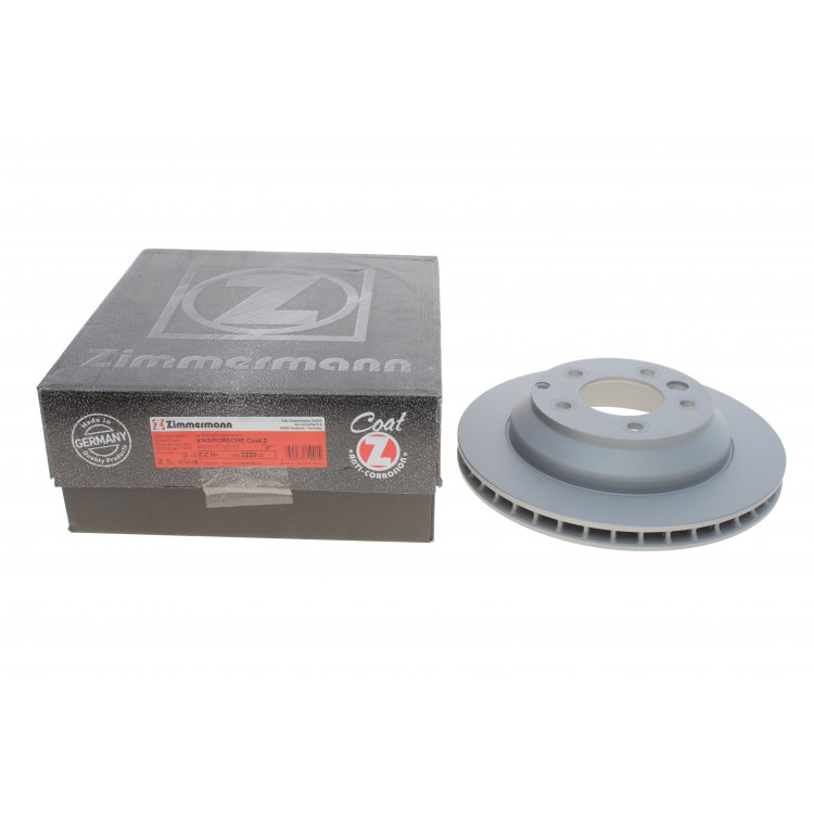 Диск гальмівний (задній) Porsche Cayenne 06-/VW Touareg 3.0-4.2 TDI 02- (330x28) (з покриттям) (вентил.)